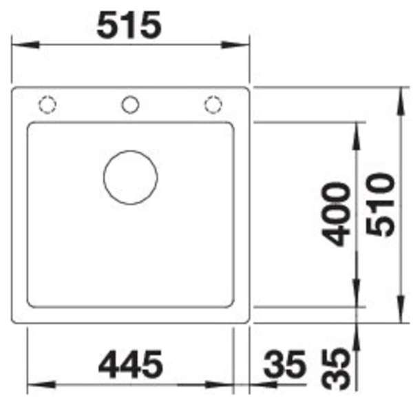 BLANCO 525952 PLEON 5 Silgranit mit Ablauffernbedienung, Schwarz