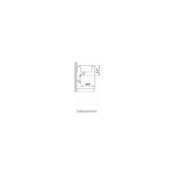 Blanco 526349 Etagon 500-F Granitspüle ohne Ablauffernbedienung