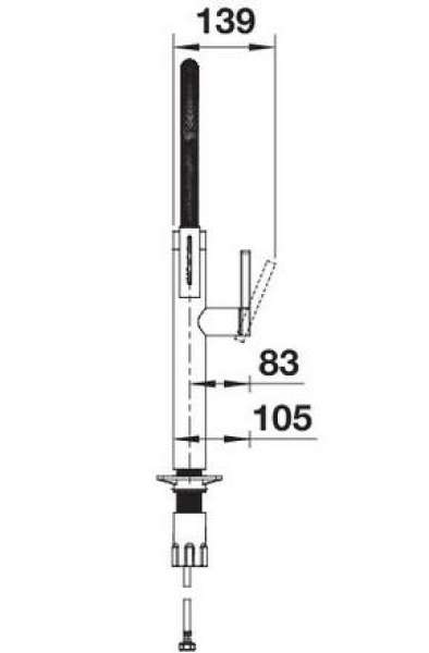 Blanco 527463 CULINA-S II, Messing PVD, PVD steel, Hochdruck