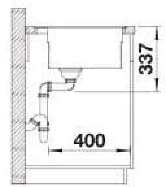 Blanco 527674 Etagon 6-F Schwarz Granitspüle