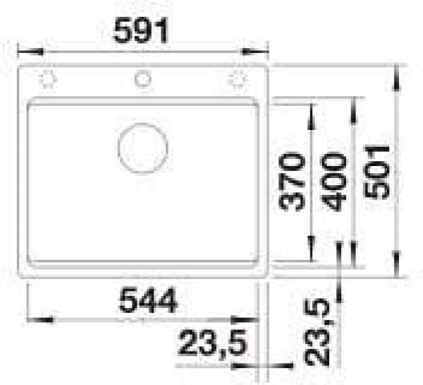 Blanco 527674 Etagon 6-F Schwarz Granitspüle