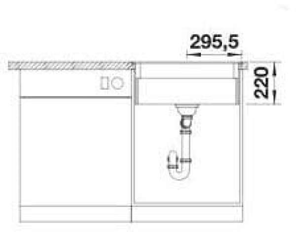 Blanco 527674 Etagon 6-F Schwarz Granitspüle