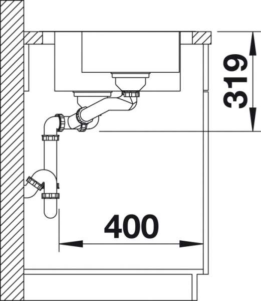 BLANCO 518451 Spüle MEDIAN 6 S-IF Becken