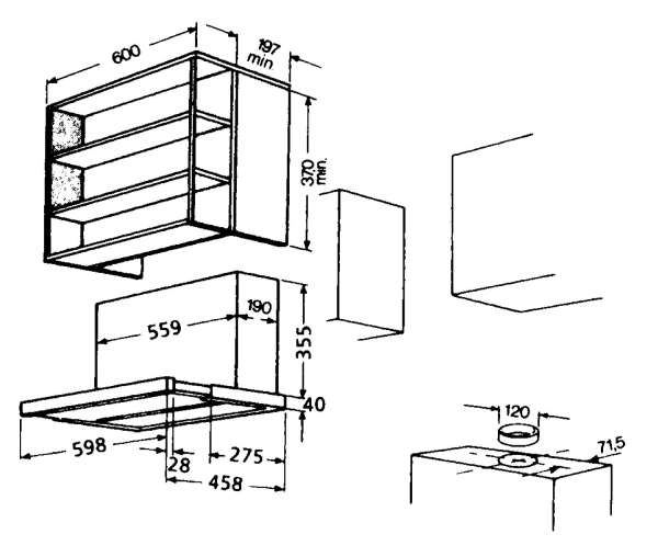 Bauknecht DNHV5460SG Flachschirmhaube Silbergrau