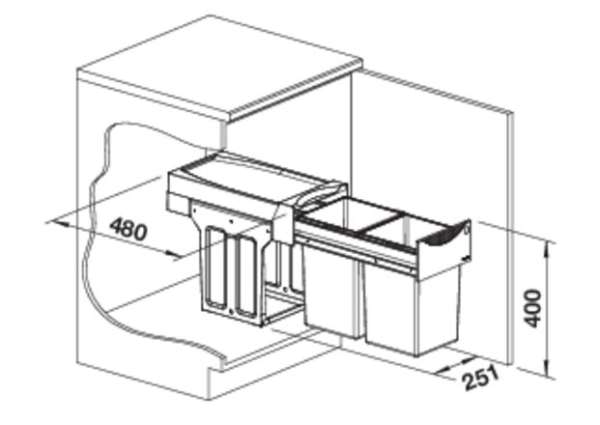 BLANCO 526376 BOTTON II ABFALLSYSTEM 30/2