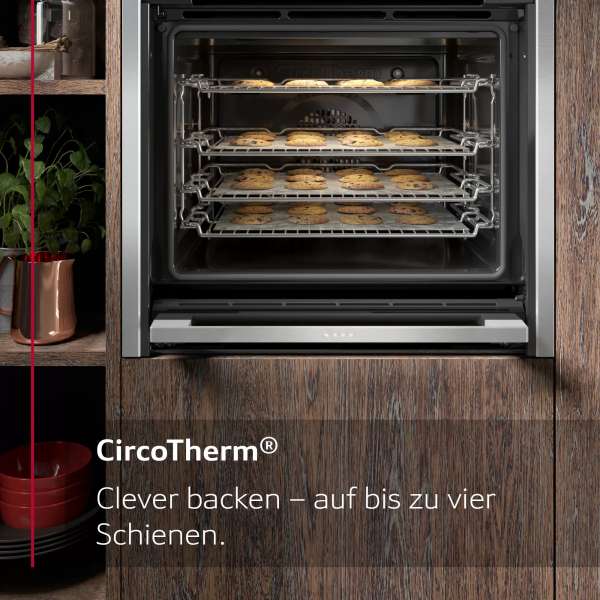 NEFF B56VT62N0 N 90 Einbau-Backofen mit Dampfunterstützung 60 x 60 cm Edelstahl