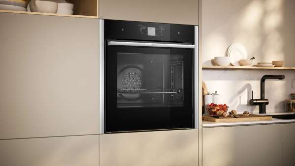NEFF B64VT73N0 N 90 Einbau-Backofen mit Dampfunterstützung 60 x 60 cm Edelstahl
