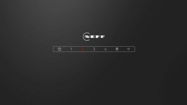 NEFF D85IFN1S0 N 50 Wandesse 80 cm Klarglas schwarz bedruckt