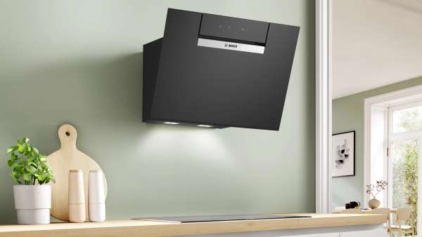 BOSCH DWK67FN60 Serie 4 Wandesse 60 cm Klarglas schwarz bedruckt