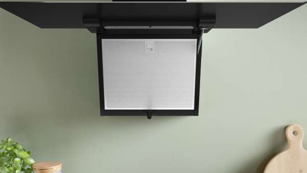 BOSCH DWK87FN60 Serie 4 Wandesse 80 cm Klarglas schwarz bedruckt