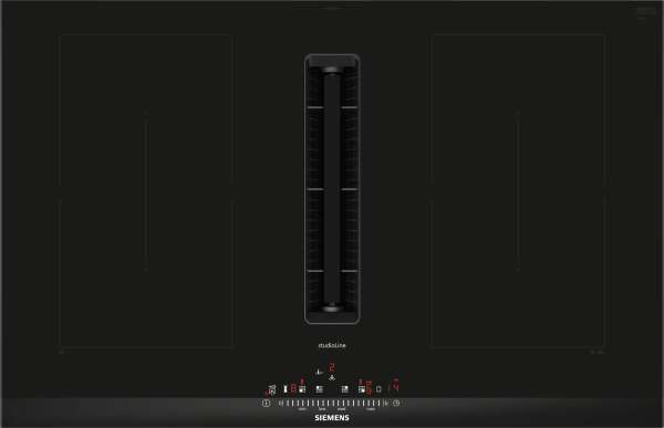 Siemens ED877FQ25E iQ500 Kochfeld mit Dunstabzug (Induktion) 80 cm Mit Rahmen aufliegend