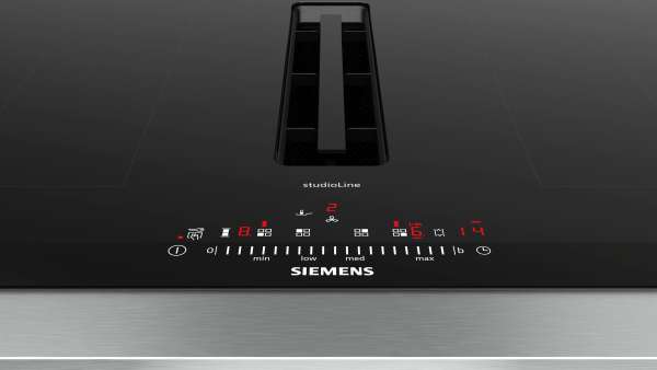 Siemens ED877FQ25E iQ500 Kochfeld mit Dunstabzug (Induktion) 80 cm Mit Rahmen aufliegend