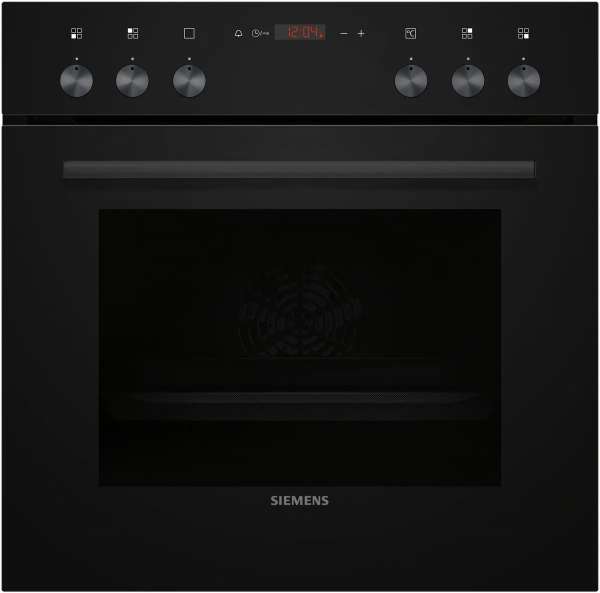 Siemens HE013FBB1 iQ100 Einbau-Herd 60 x 60 cm Schwarz, Edelstahl