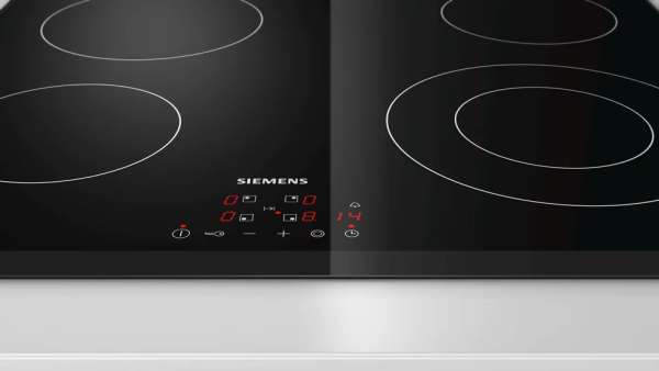 Siemens ET651BF17E iQ300, Elektrokochfeld, 60 cm, Schwarz
