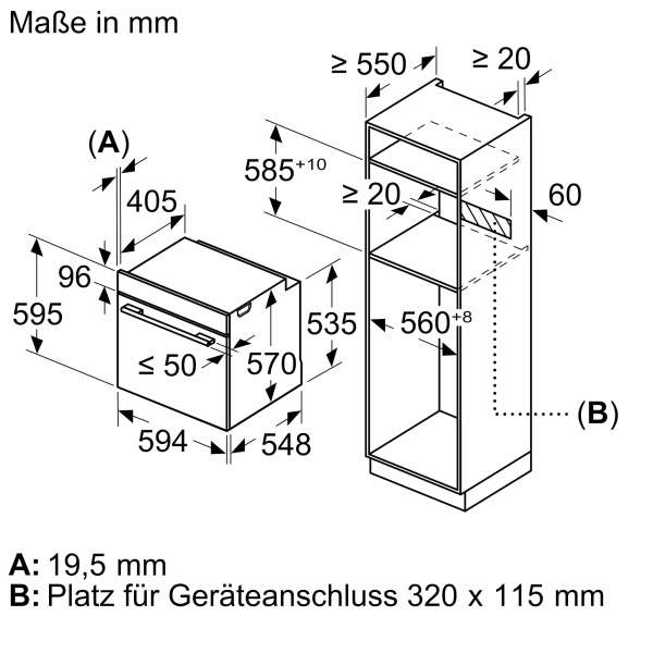 Siemens HB579GBS0 iQ500 Einbau-Backofen 60 x 60 cm Edelstahl