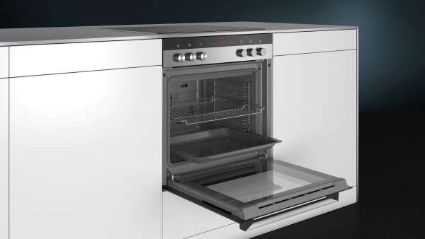 Siemens HE113FBS2 iQ100 Einbau-Herd 60 x 60 cm Edelstahl