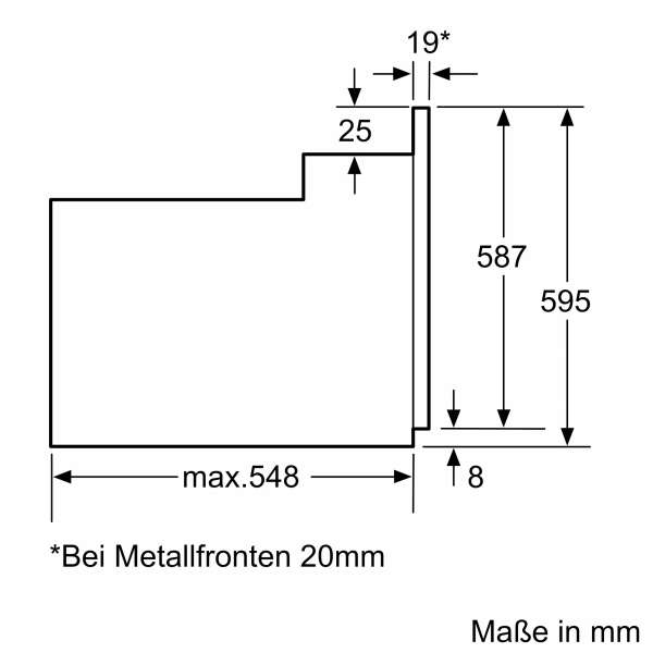 Siemens HE113FBS2 iQ100 Einbau-Herd 60 x 60 cm Edelstahl
