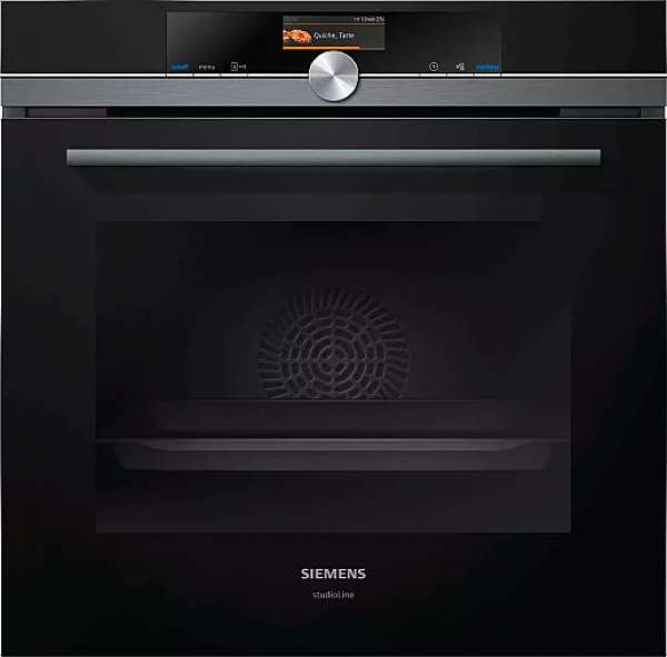Siemens HM876G2B0 iQ700, Einbau-Backofen mit Mikrowellenfunktion, 60 x 60 cm, Schwarz, Edelstahl
