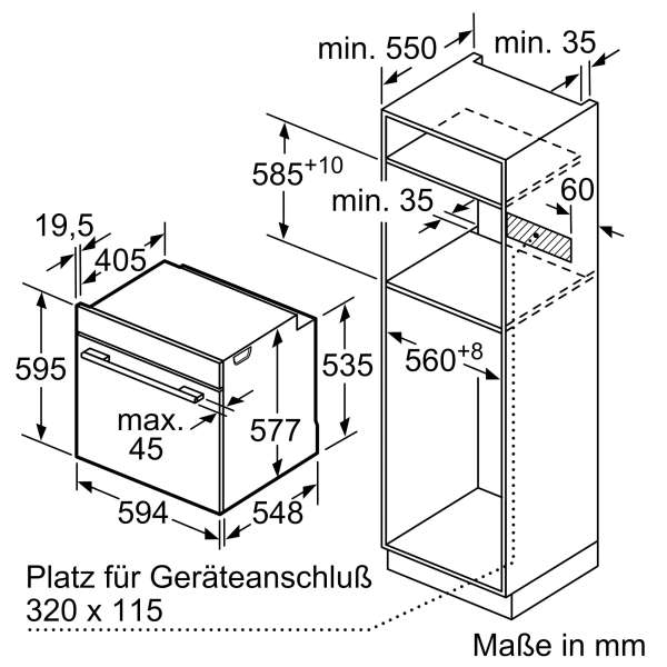 Siemens HR736G1B1 iQ700 Einbau-Backofen mit Dampfunterstützung 60 x 60 cm Schwarz, Edelstahl