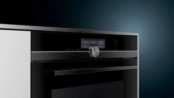 Siemens HS858GXB6 iQ700 Einbau-Dampfbackofen 60 x 60 cm Schwarz, Edelstahl