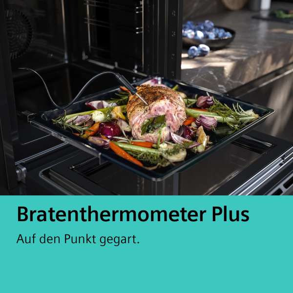 Siemens HS858GXB6 iQ700 Einbau-Dampfbackofen 60 x 60 cm Schwarz, Edelstahl