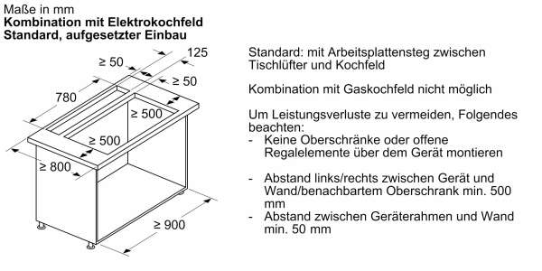 NEFF I88WMM1Y7 N 90 Tischlüfter 80 cm Flex Design