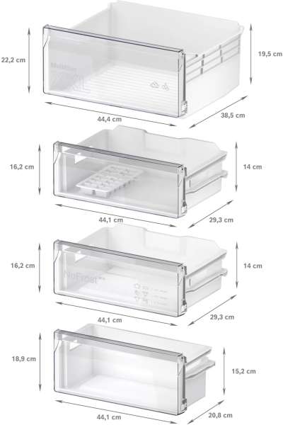 BOSCH KIN96NSE0 Serie 2 Einbau-Kühl-Gefrier-Kombination mit Gefrierbereich unten 193.5 x 54.1 cm Schleppscharnier