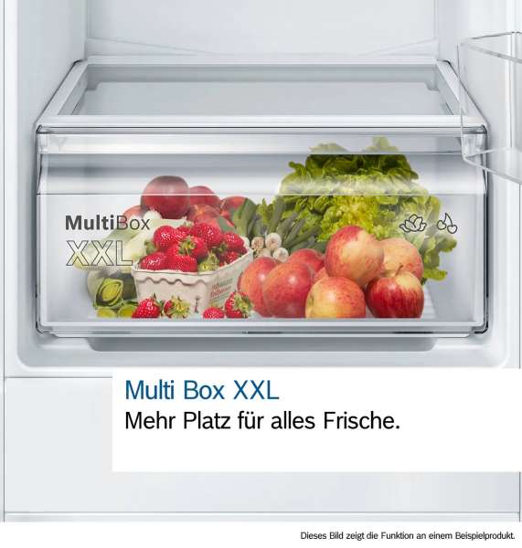 BOSCH KIN96NSE0 Serie 2 Einbau-Kühl-Gefrier-Kombination mit Gefrierbereich unten 193.5 x 54.1 cm Schleppscharnier