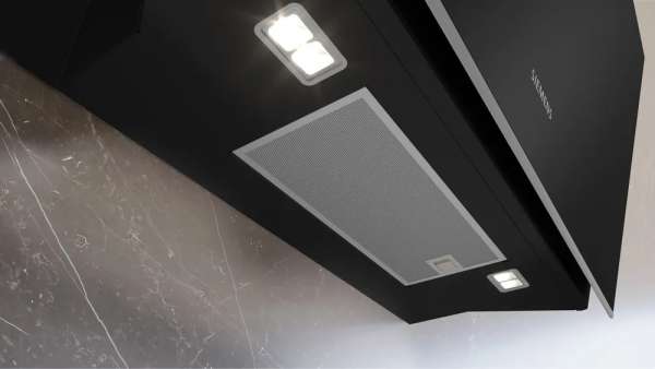 Siemens LC91KLT60 iQ700 Wandesse 90 cm Klarglas schwarz bedruckt