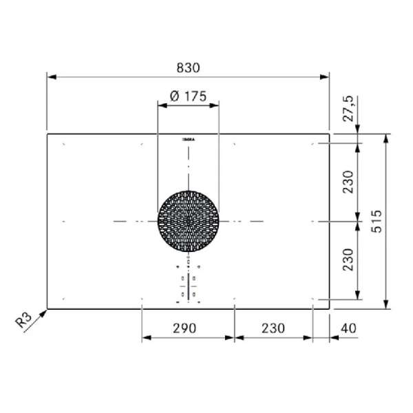 BORA PUXA2R X Pure Rough Flächeninduktions-Kochfeld mit integriertem Kochfeldabzug - Abluft