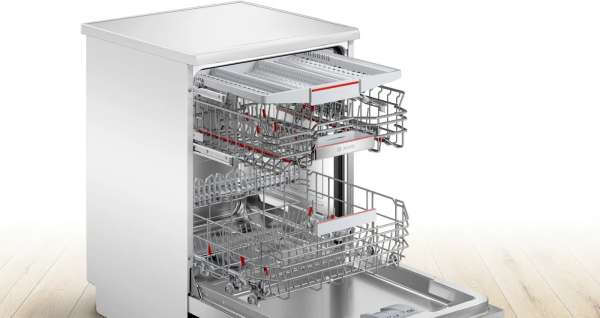 BOSCH SMS6ECW11E Serie 6 Freistehender Geschirrspüler 60 cm Weiß