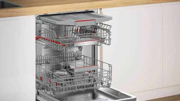 BOSCH SMU6ZCS17E Serie 6 Unterbau-Geschirrspüler 60 cm Gebürsteter Stahl