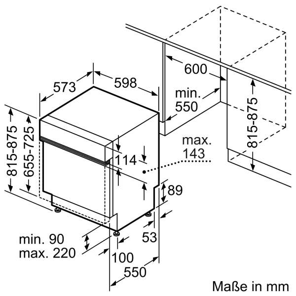 Siemens SN53ES14VE iQ300 Teilintegrierter Geschirrspüler 60 cm Edelstahl
