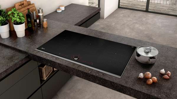 NEFF T59TS61N0 N 90 Induktionskochfeld 90 cm Schwarz, Mit Rahmen aufliegend