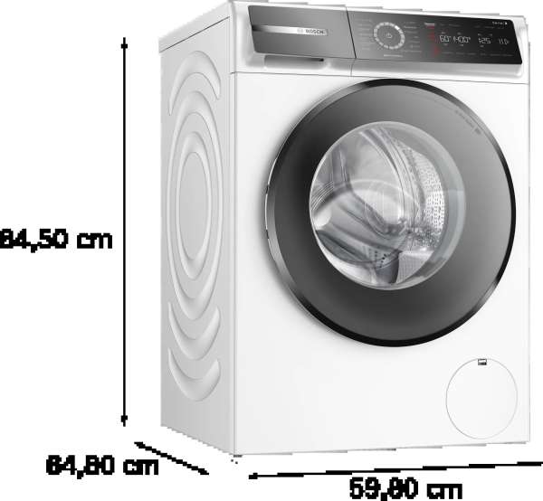 BOSCH WGB244070 Serie 8 Waschmaschine, Frontlader 9 kg 1400 U/min.