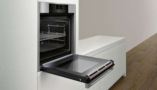 Neff B15FS22N0 N90 A+ Einbau-Dampfbackofen, 60cm breit, 12 Beheizungsarten, EasyClean, Edelstahl BFS1522N