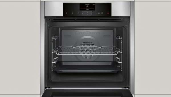 Neff B15FS22N0 N90 A+ Einbau-Dampfbackofen, 60cm breit, 12 Beheizungsarten, EasyClean, Edelstahl BFS1522N