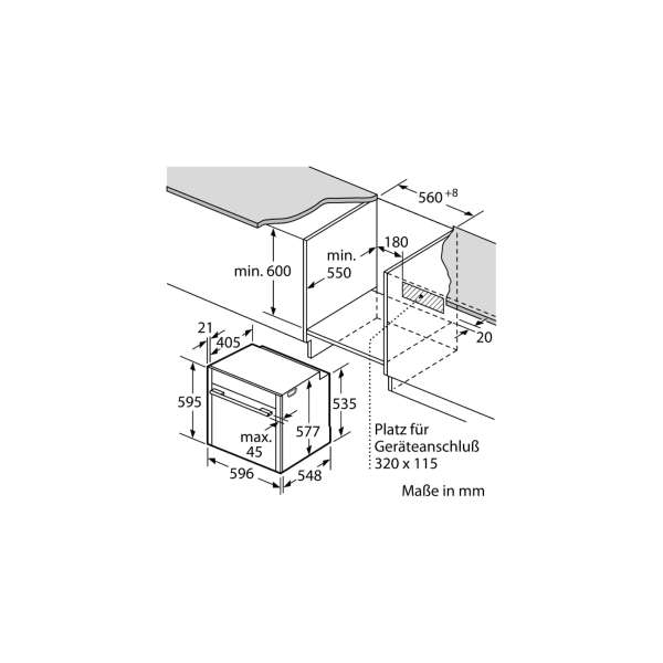 Neff B56CT62H0 N90 A+ Einbaubackofen, 60cm breit, 71L, Pyrolytische Selbstreinigung