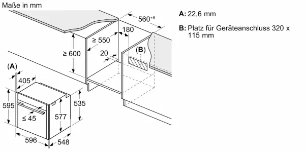 NEFF B69VS3AY0 N 90 Einbau-Backofen mit Dampfunterstützung 60 x 60 cm Flex Design