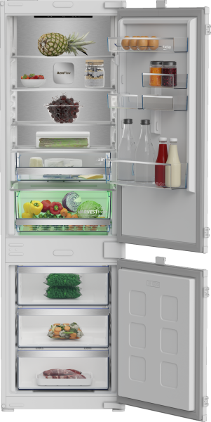 BEKO B7BCNA295HS2 Einbau-Kühl-Gefrierkombination (Gefrierteil unten, 54 cm) 177,5  cm Höhe,  54 cm Breite,  55 cm Tiefe