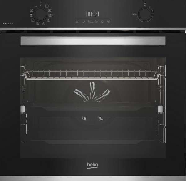 Beko BBIM13300XMPEF Einbau Backofen mit Pyrolyse 72 Liter Schwarz/Edelstahl, EEK A+
