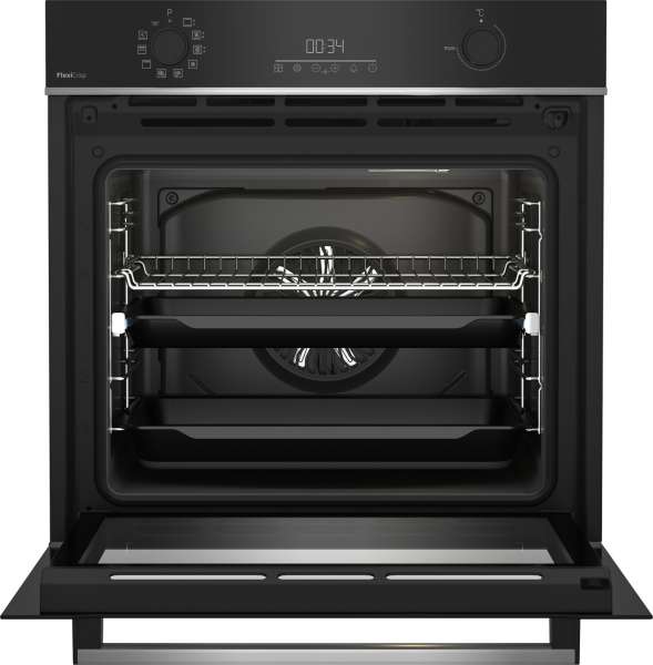 Beko BBIM13300XMPEF Einbau Backofen mit Pyrolyse 72 Liter Schwarz/Edelstahl, EEK A+