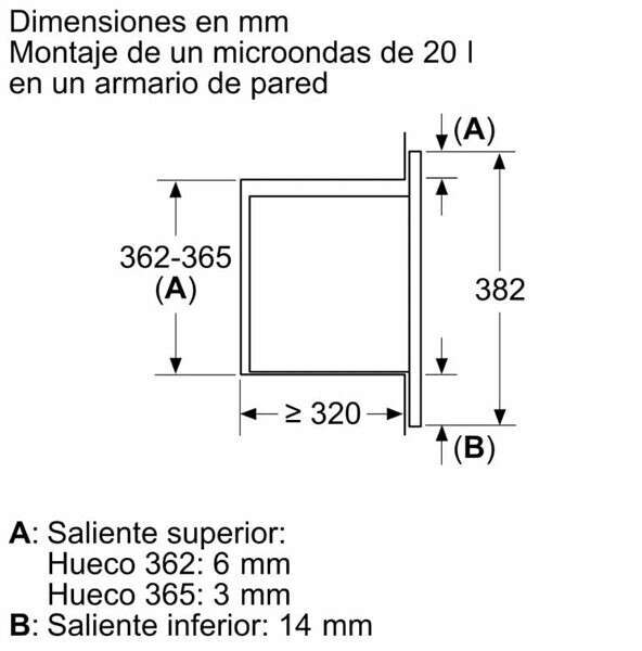 Siemens BE623LMB3 iQ300 Einbau-Mikrowelle Schwarz