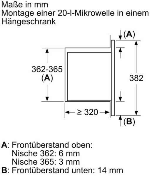 Siemens BF523LMB3 iQ300 Einbau-Mikrowelle Schwarz