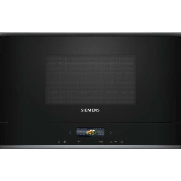Siemens BF722L1B1 iQ700 Einbau-Mikrowelle, Schwarz, Edelstahl