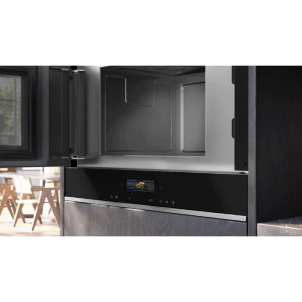 Siemens BF722L1B1 iQ700 Einbau-Mikrowelle, Schwarz, Edelstahl
