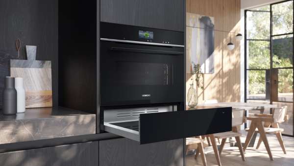 Siemens BI710C1B1 iQ700 Wärmeschublade 60 x 14 cm Schwarz, Edelstahl