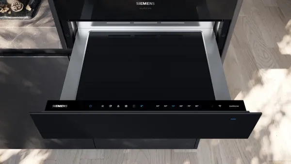 Siemens BI910C1B1 iQ700 Wärmeschublade 60 x 14 cm Schwarz, Edelstahl
