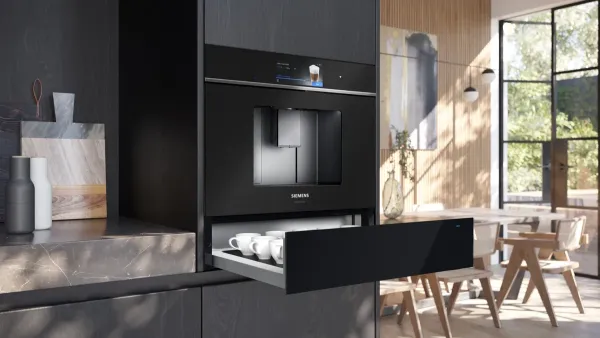 Siemens BI910C1B1 iQ700 Wärmeschublade 60 x 14 cm Schwarz, Edelstahl
