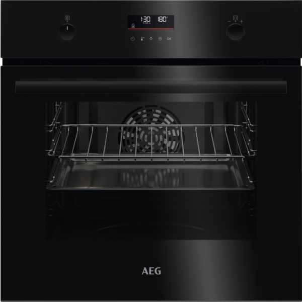 AEG BPK53516XB SurroundCook Multifunktionsbackofen Einbaubackofen, Pyrolytische Selbstreinigung, Schwarz